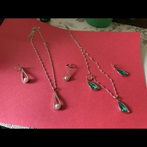 2 pieces 925 sterling silver with earring